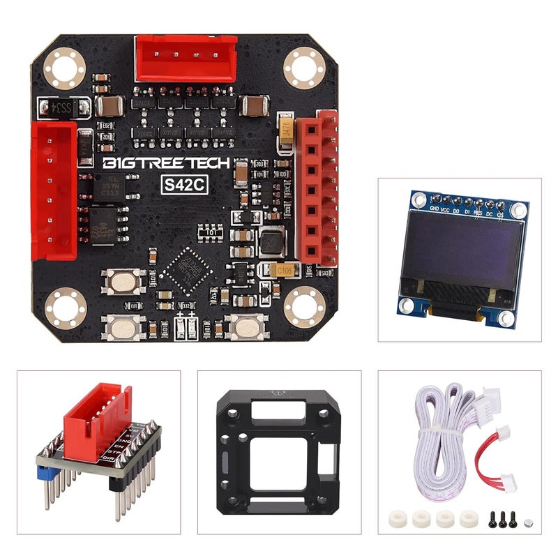 BIQU BIGTREETECH S42C V1.1 High Speed Closed Loop Driver Control Board 42 Stepper Motor Prevent Multi-Step and Losing Steps with Low Heat Generation for 3D Printer (S42C V1.1+Metal Protective Cover) - Image 1